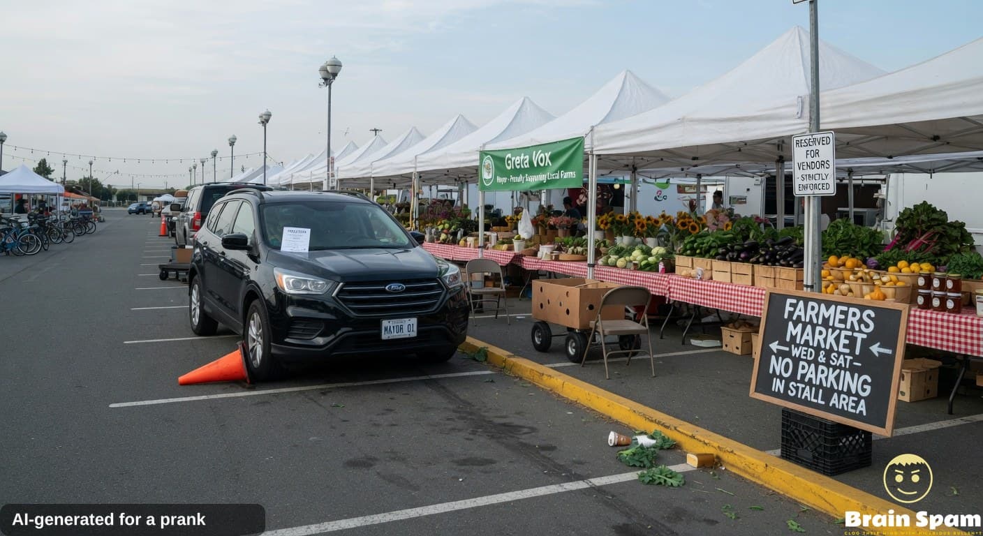 Greta Vox Sparks Farmers Market Parking Drama
